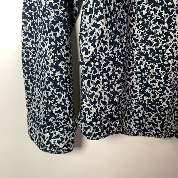 H&M Premium 100% Cotton Slim Fit Button Down Shirt Allover Print Mens Size Large - Picture 7 of 16